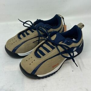 Gravis Nineteen Sneakers Men's 8.5 Brown Suede Navy Laces Skate Style VTG NIB